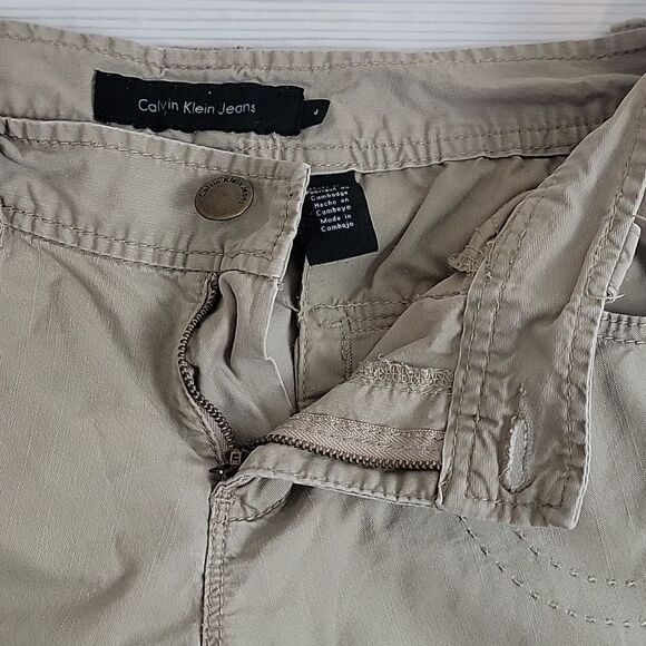 Calvin Klein khaki capris - tan Women's Size 4 - Picture 7 of 13